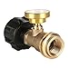 E-BAYKER Propane Tank Gauge/Leak Detector Universal for QCC1/Type1 Propane Tank Cylinders Gas Pressure Meter-100% Solid Brass Heavy-Duty