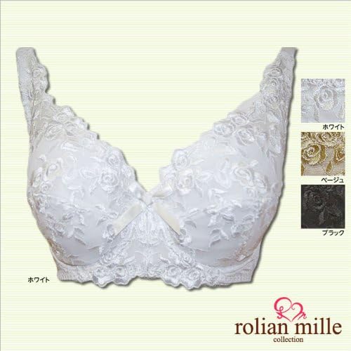 Amazon ロリアンミル Rolian Mille Only Mille Lingerie セミオーダーランジェリー Volume Up グラマーブラ Y2171 H85 ホワイト ブラジャー 通販