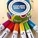 Dry Erase Markers for Kids Whiteboard Erasable Marker Pens Set Fine Tip Point - Eco Pen Pack with 13 Unique, Bright Colors -You Get FREE Gift eBook- For White Board Calendar Children School Supplies
