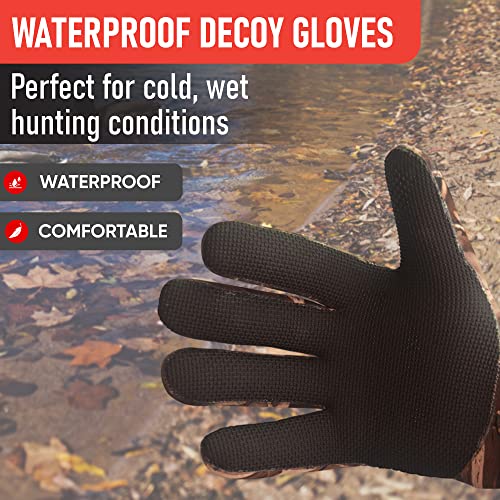 DecoyPro Decoy Gloves Elbow Length Duck Hunting Camo Gloves