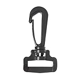 Paracord Planet Black Plastic 1 Inch Swivel Snap