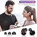 HOMCA True Wireless Earbuds, 5.0 Wireless Charging Earphones Waterproof Easy Pairing 18H Cycle Playtime 3D Stereo Sound Wireless Headphones with Microphone,Noise Canceling with Charging Case