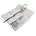Powstro Felt Pouch Bag, Wool Felt Pencil Case Storage Holder Pouch Makeup Cosmetic Brush Holder Bag (Gray)
