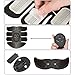 JoJoMooN Muscle Toner, Abdominal Toning Belt EMS ABS Toner Body Muscle Trainer Wireless Portable Unisex Fitness Training Gear for Abdomen/Arm/Leg Training Home Office Exercise Equipment, Black
