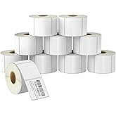 BETCKEY - 2" x 2" (51 mm x 51 mm) Square Labels Compatible with Zebra & Rollo Label Printer,Premium Adhesive & Perforated [10 Rolls, 7500 Labels]