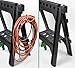 Hitachi 115445 Folding Sawhorses, Heavy Duty Stand, 4 Sawbucks, 1,200 lb Capacity, 2 Pack