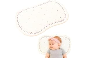 Jack & Jill & Baby Ultra Flat Cloud Pillow for Kids Sleeping Thin | Slim Baby Bed Pillows for Back and Stomach Sleepers |Tumm