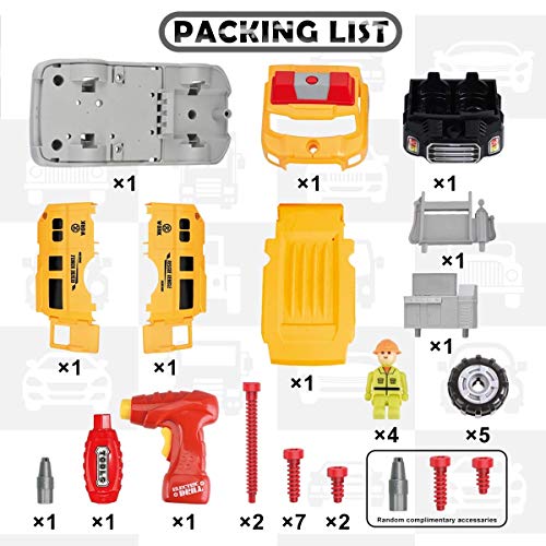 image for TCAR Children's Toys Puzzle Rescue Vehicle Construction Screw Screw Dr