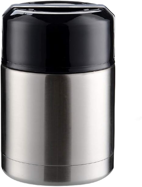 Amazon Hao Fan 800ml 真空断熱スープジャー フードジャー ステンレス鋼の食品絶縁容器 真空断熱容器 学生ランチ専用 旅行用食器 漏れ防止 スタイリッシュ 持ち運びが簡単 日本語説明書付き シルバー 保温ランチジャー オンライン通販