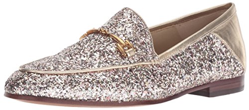 Sam Edelman Women s Loraine Loafer, Molten Gold Chunky Glitter, 7.5 M US