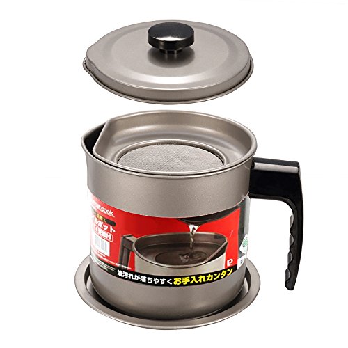 Oil Storage Grease Keeper, Grease Strainer Pot Grease Container with