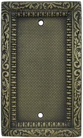 Victorian Recreated Brass Single Switch Plate Blank (L-DKW3)