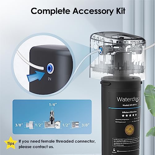 Waterdrop 15UB Under Sink Water Filter, Under Sink Water Filtration System for 2 Years, NSF/ANSI