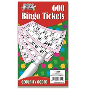 600 Bingo Tickets Stationery Multi Game Toys Kids Adult Fun Books Pages Jumbo