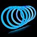 Lumistick 8 Inch 100 Glow Sticks Bulk Party Favors with Connectors | Light Sticks Neon Party Glow Necklaces and Glow Bracelets | Glow in The Dark Party Supplies (Blue, 100 Glow Sticks)