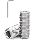 MonsterBolts #8-32 Cup Point Set Screws | Stainless Steel 18-8 | Inch Socket Screws (Pack)