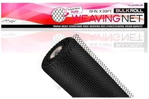 Magic Collection Bulk Roll Weaving Net Black 19" X 33'