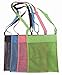 TECH P® 4 PCS Large Sand Away Mesh Beach Bags Breathable Sea Shell Bags with Adjustable Carrying Straps,11.4 x 13.7 Inch- 4 Color Assorted