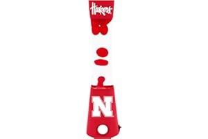 Sporticulture NCAA Nebraska Cornhuskers 16.5" Magma Lamp with Built-in Speaker & Standard Outlet Connection - Ideal Fan Gifts & Home or Office Decoration