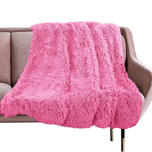 Super Soft Shaggy Faux Fur Blanket, Plush Fuzzy Bed Cream White 50''x60'' for sale online