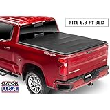Gator ETX Soft Tri-Fold Truck Bed Tonneau Cover | 59101 | fits Chevy/GMC Silverado/Sierra 2007-13 (5 ft 8 in bed) without rail system