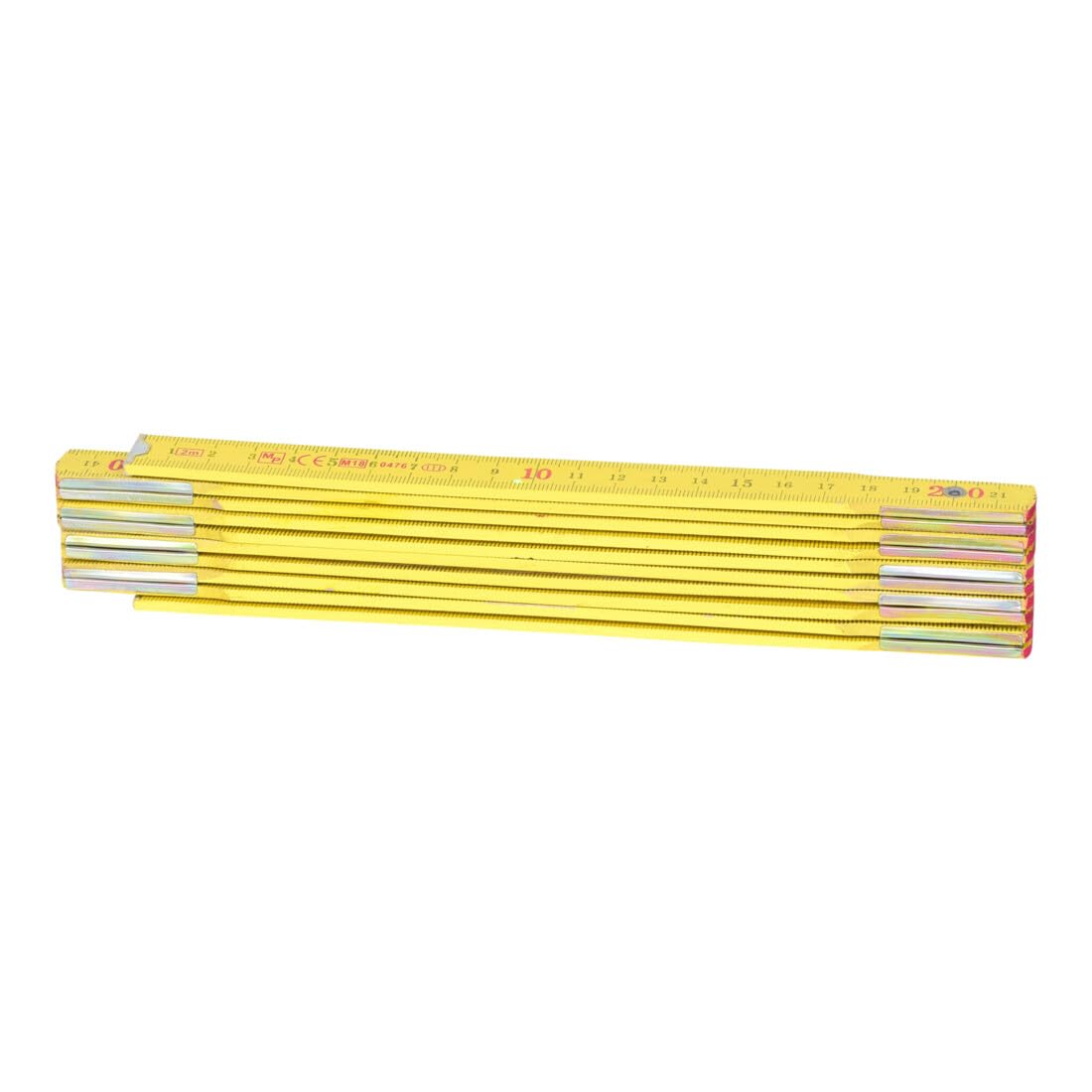 KS TOOLS 300.0060 Yellow 2m Beech Wood Ruler