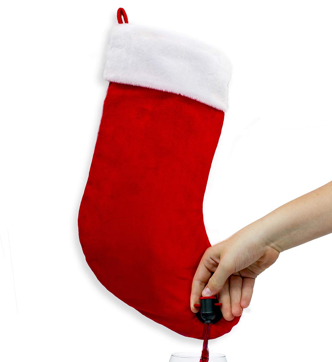 Sneeky Santas Wine Stocking Flask - Christmas