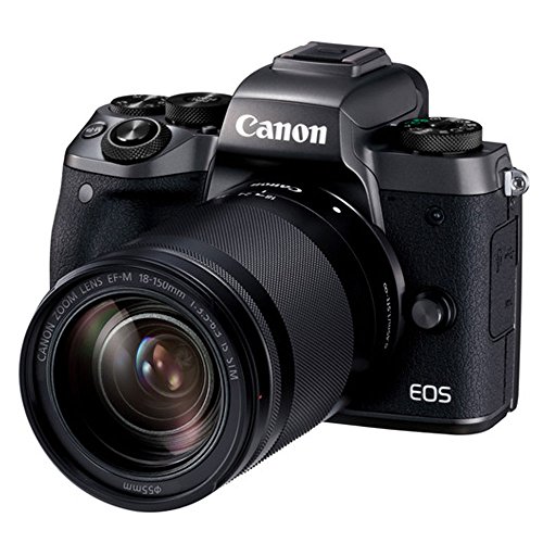 Canon-EOS-M5-Mirrorless-Digital-Camera-EF-M-18-150mm-f35-63-IS-STM-Lens-Graphite-SanDisk-64GB-55mm-Wide-Angle-2x-Lens-Wireless-Remote-Quality-Tripod-Slave-Flash-Accessories-Bundle