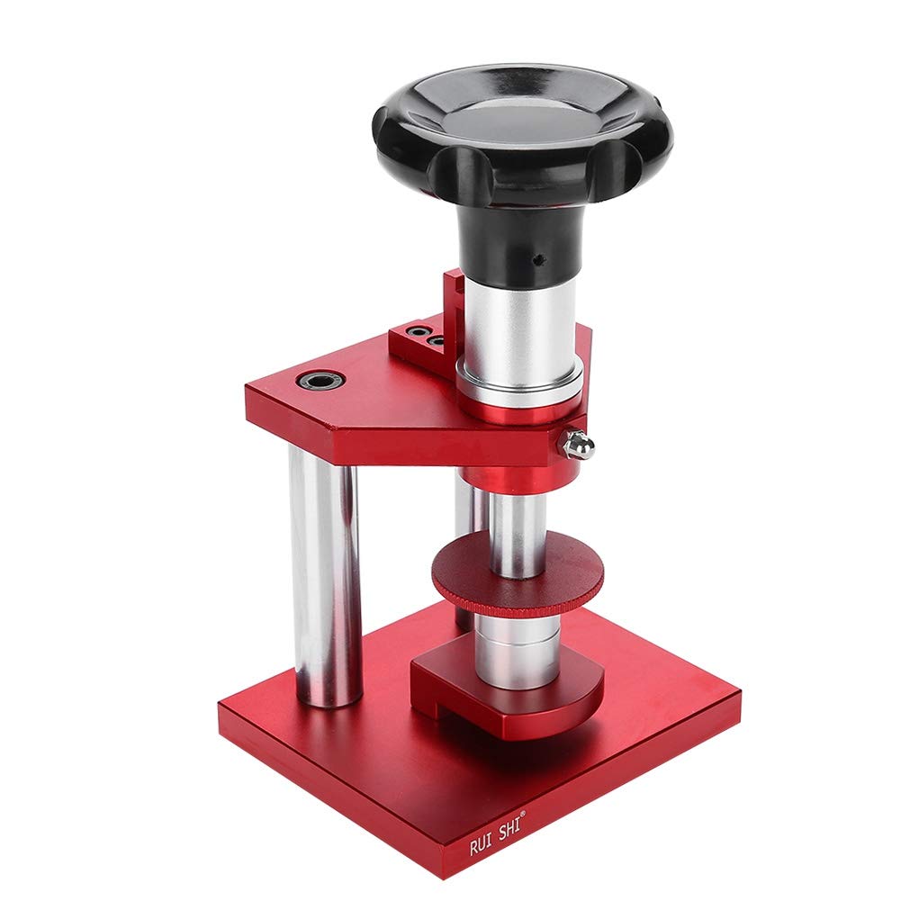 Watch Press Back Case Closer with 20 Dies, Crystal Punch Tool Set, Case Fastener Repair Tool, Bench Watchmaker Tool for Professional Watch Repairs Shops