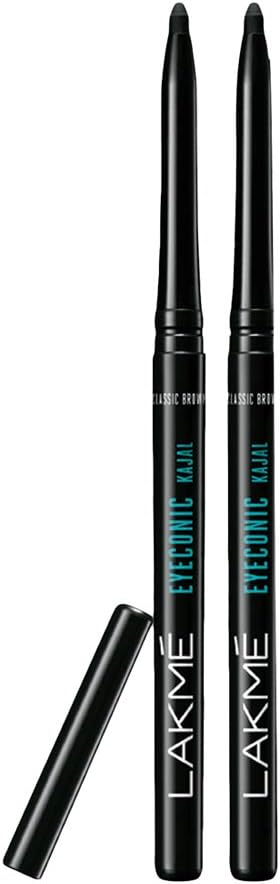 LAKME Eyeconic Kajal Twin Pack Black 0.35g Two Count India