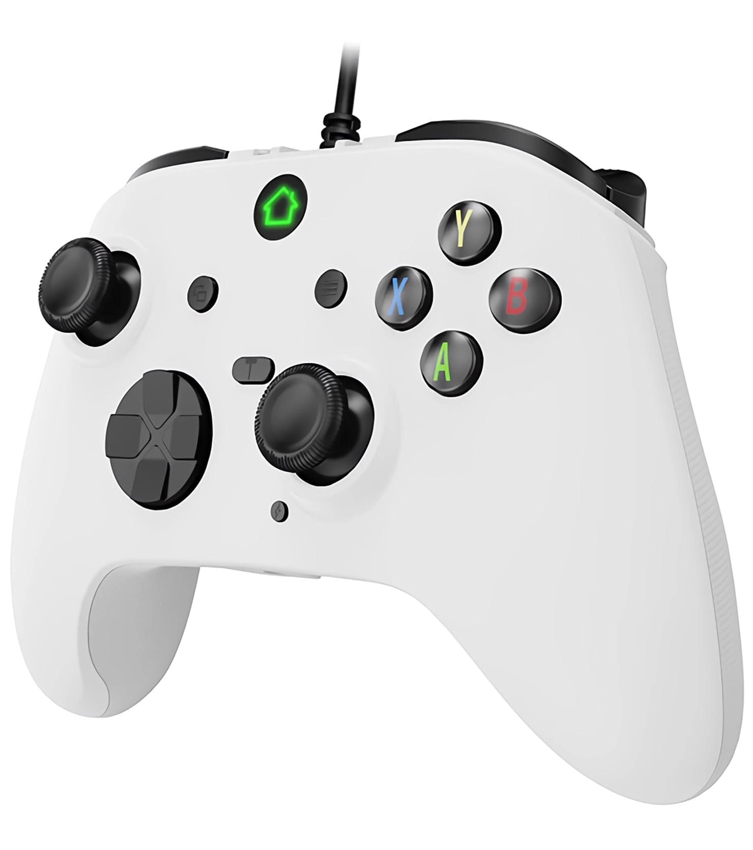 Photo 1 of Ceozon Wired Controller for PC/ Ps3/ TV-box/Android Devices, Joystick for Game with Dual Vibration Motion Sense Turbo, Macro Programming, Trigger Buttons, with 8.2 ft USB Cable (White)