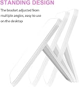 OSDUE Foldable Makeup Mirror 20x13.4cm Portable Rectangular Beige view 3