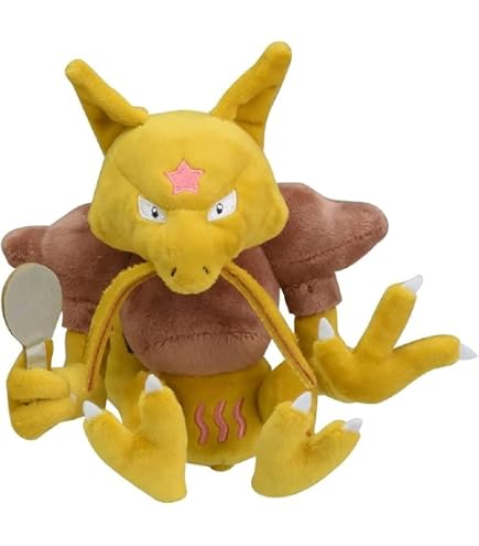 Vintage 1998 Abra Pokémon Plush 4.5 Applause Nintendo Toy, RARE
