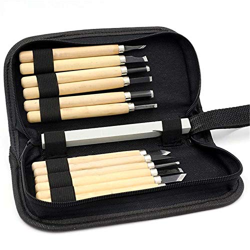 12Pcs/Set DIY Pen Woodcut Knife Scorper Wood Carving Tools Woodworking Hobby Arts Crafts Nicking Cutter Graver Scalpel - Thumbnail 7
