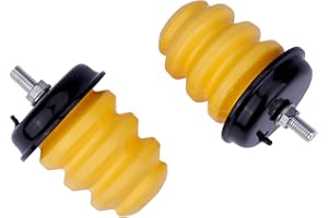 ONER AUTO PARTS ONER Pair Of Rear Axle Bumper With Nuts，Compatible With 99-07 ChevySilverado 1500,99-07 GMC Sierra 1500,Replace# 15712438,523-049