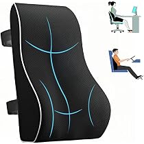 Lumbar Support Pillow for Office Chair, Memory Foam Lumbar Back