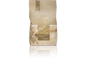 Italwax White Chocolate - 1kg / 2.2lb - Hard wax beads for hair removal - Natural formulation ideal for all skin type - Vanilla aroma - Recommended for Bikini Area and Armpits