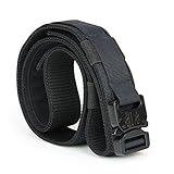Aiduy Tactical Belt Heavy Duty Waist Belt Adjustable Military Style Nylon Belts with Metal Buckle Molle System 1.5