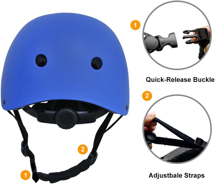 Peiban Skateboard Helmets Adjustable Safety Bike Helmets ASTM CPSC