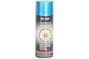 EASTUP Premium Metallic Light Blue Acrylic Enamel Wheel Spray Paint - Brilliant Finish, High Durability, Fade-resistant, Quick Drying Rim Coating
