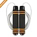 Nomolos Jump Rope, Memory Foam Handles, Adjustable Wire Rope, Experience, Cardio, Home Workouts, Cross Fitness, for Kids and Adults