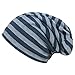 DJT Unisex Striped Slouchy Beanie Skull Hat