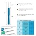 TIMESETL 72Pack Crochet Hooks Kit with Storage Case, Crochet Starter Kit, Soft Crochet Hooks 2-6mm, Ergonomic Knitting Needle 0.6-1.9mm, Crochet Kit for Beginners and Experienced Crochet Lovers