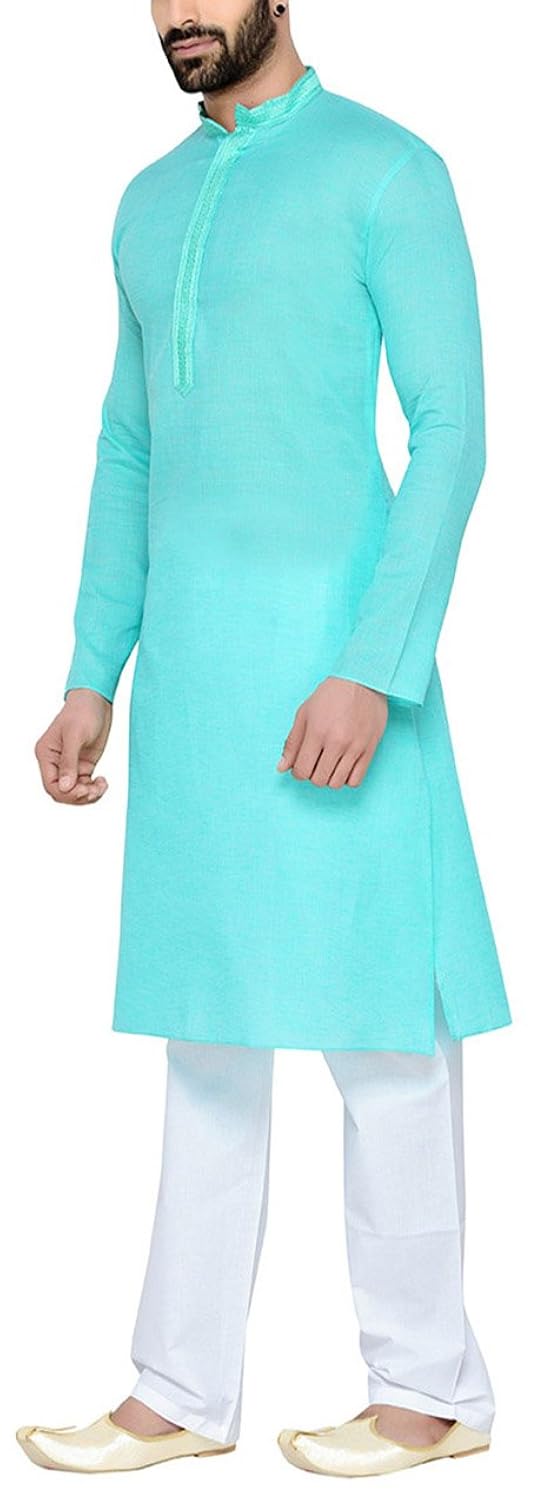 manyavar men's cotton kurta pyjama