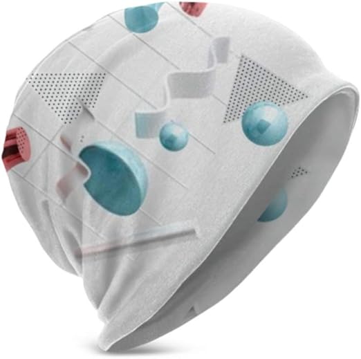 Unisex Beanie Hat 3D Render Composición de primitivas realistas Flying