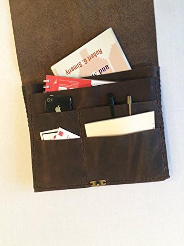 13-Inch Bag/Handmade Portfolio Bag/Many Pockets Leather Portfolio Case/Laptop Bags Cases/Computer AccessoriesMacBook Pro Bag,Handmade E-Reader Tablet Case/Files Bag Case/Business Men Everyday Folder