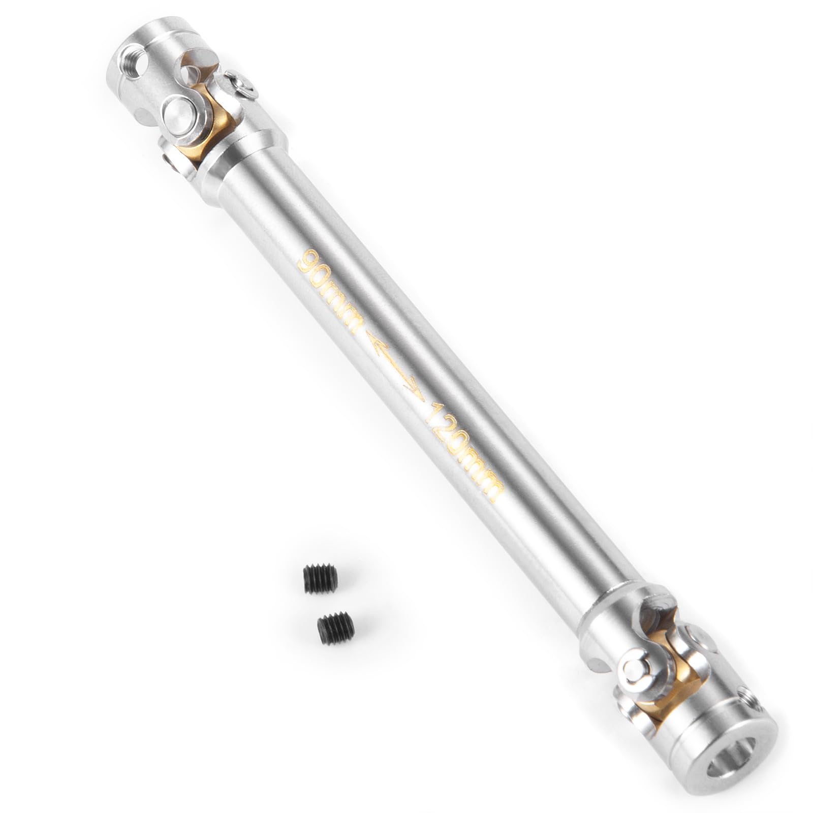 AXspeed 1Pcs Metal Drive Shaft for 1/14 RC Tamiya Tractor Climbing Trailer Upgrade Accessories (90mm-120mm)