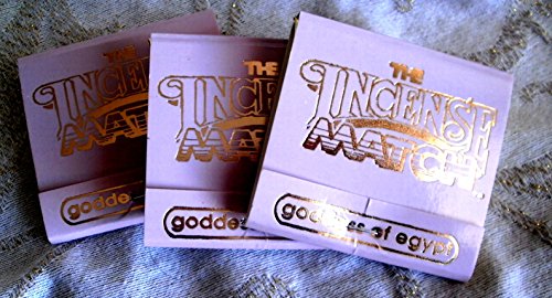 Goddess of Egypt Scented Incense Matches For a Quick Burst of Fragrance Set of 3 Match Books
