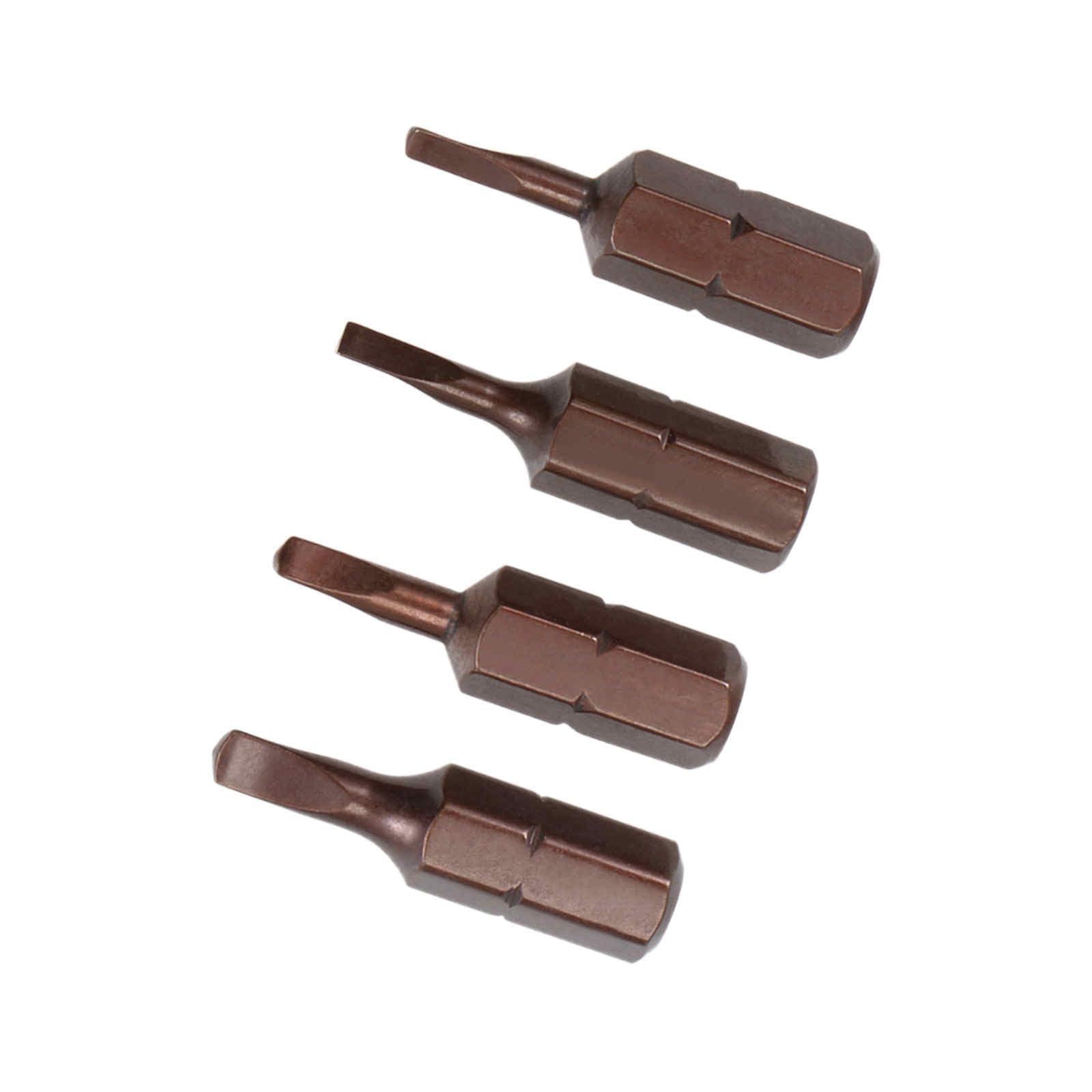 Kozelo Tri-Angle Bit Set - [TA18 TA20 TA23 TA27] 1/4" Hex Shank Magnetic Triangle Screw Driver Batch Head for Socket Screwdriver Handle Use, 1" Length