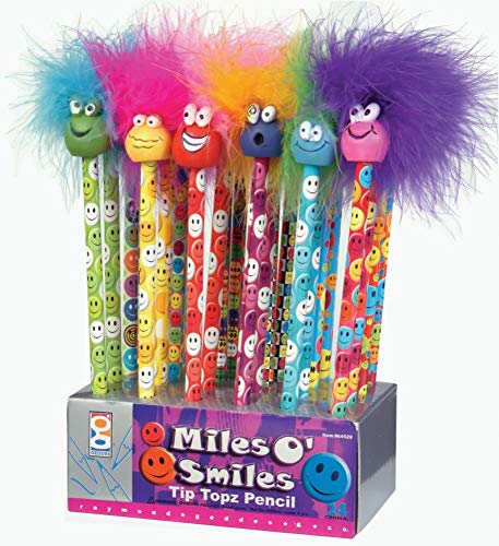 Geddes Miles O'Smiles Tip Topz Pencils - Set of 24